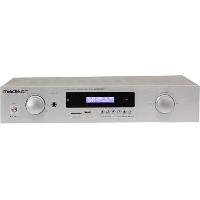 Amplificateur Stéréo Bluetooth Madison Modèle MAD1400BT-WH - Maison Blanc - Publicité Amplificateur Stéréo Bluetooth Madison Modèle MAD1400BT-WH - Maison Blanc - Publicité