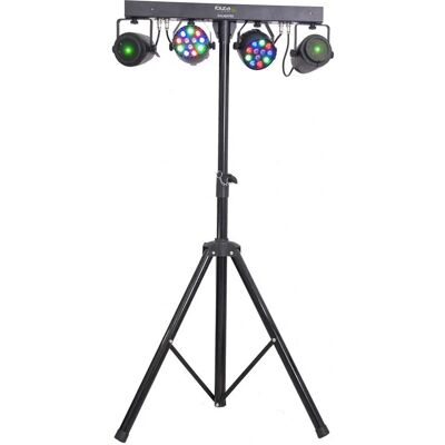 Ensemble d'Éclairage Ibiza Light DJLIGHT65 avec LED RGBW et Laser - Publicité Ensemble d'Éclairage Ibiza Light DJLIGHT65 avec LED RGBW et Laser - Publicité