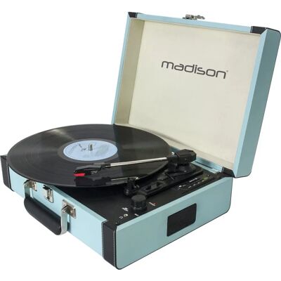 Madison Bluetooth Retrolevy - malli CR - Sininen Madison Bluetooth Retrolevy - malli CR - Sininen