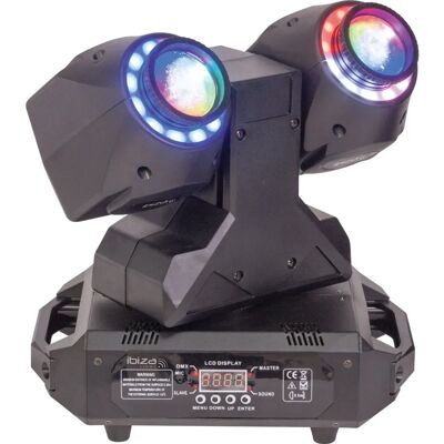 Moving Head Ibiza Light 2-en-1 Beam/Wash - LED RGBW 4-en-1 - 8° - Publicité Moving Head Ibiza Light 2-en-1 Beam/Wash - LED RGBW 4-en-1 - 8° - Publicité