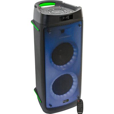 Haut-parleur portable Ibiza Sound PHANTOM Bluetooth - 300W - Noir - Publicité Haut-parleur portable Ibiza Sound PHANTOM Bluetooth - 300W - Noir - Publicité
