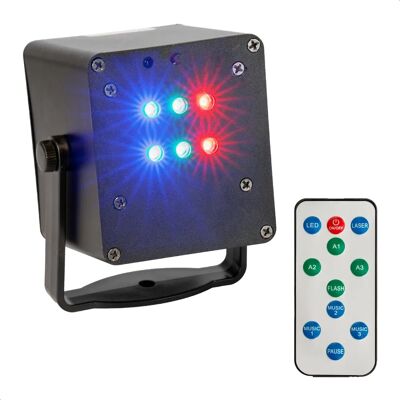 Ibiza Light TINYLED-RGB-STROBE Macchina LED senza fili Ibiza Light TINYLED-RGB-STROBE Macchina LED senza fili