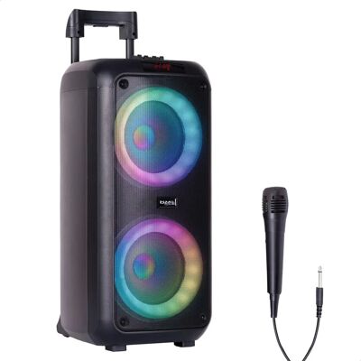 Ibiza Sound VENUS600 - Altavoz de Karaoke portátil con Woofer LED, 600W Ibiza Sound VENUS600 - Altavoz de Karaoke portátil con Woofer LED, 600W