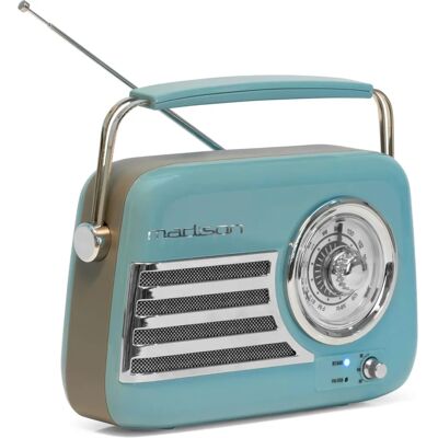 Madison Retro Radio - Bluetooth, FM, Blå Madison Retro Radio - Bluetooth, FM, Blå