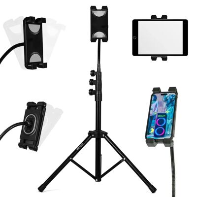 Ibiza Smm20 Treppiede Telescopico - Regolabile per Tablet Ibiza Smm20 Treppiede Telescopico - Regolabile per Tablet