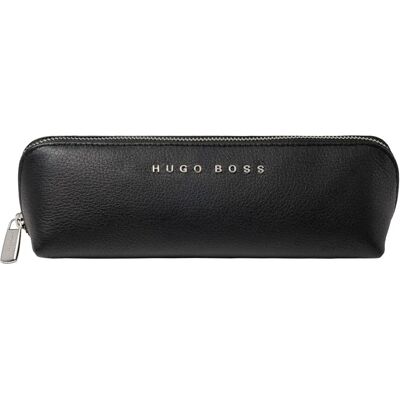 Set de stilouri din piele neagră Hugo Boss - Etui dublu Set de stilouri din piele neagră Hugo Boss - Etui dublu