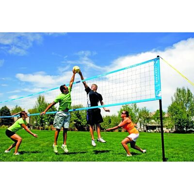 Ensemble de Volleyball Spectrum 2000 TU - Poteaux en Aluminium Télescopiques - Publicité Ensemble de Volleyball Spectrum 2000 TU - Poteaux en Aluminium Télescopiques - Publicité