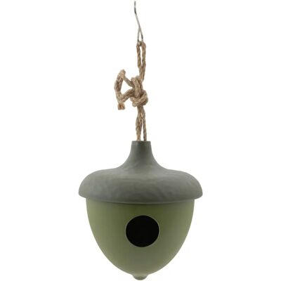 Maison d'oiseaux en bambou vert Point-Virgule - 16,4x16,4x18,7cm - Publicité Maison d'oiseaux en bambou vert Point-Virgule - 16,4x16,4x18,7cm - Publicité