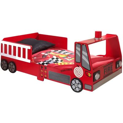 Lit enfant camion de pompier Vipack - Design réaliste, LED, 70x140cm - Publicité Lit enfant camion de pompier Vipack - Design réaliste, LED, 70x140cm - Publicité