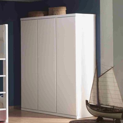Vipack Kleiderschrank 166x57x205cm - 3 Türen, Weiß Vipack Kleiderschrank 166x57x205cm - 3 Türen, Weiß