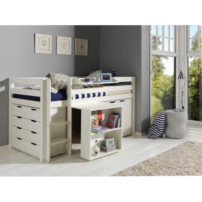 PINOO-12 Hochbett mit Schreibtisch und Stauraum - Kinderzimmermöbel PINOO-12 Hochbett mit Schreibtisch und Stauraum - Kinderzimmermöbel