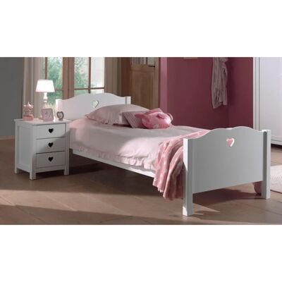 Vipack Amori Kinderbett - 90x200 cm, Weiß, Modernes Design Vipack Amori Kinderbett - 90x200 cm, Weiß, Modernes Design