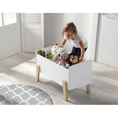 Vipack Kiddy Spielzeugtruhe - Weiß - Sicherheit & Geräumigkeit Vipack Kiddy Spielzeugtruhe - Weiß - Sicherheit & Geräumigkeit