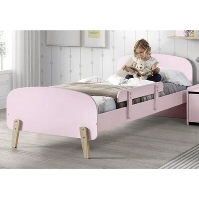 Vipack KIDDY Lit pour enfant rose - 90x200 cm - Design scandinave - Publicité Vipack KIDDY Lit pour enfant rose - 90x200 cm - Design scandinave - Publicité
