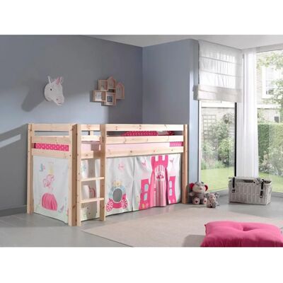 VIPACK Pino Lit Mezzanine pour Enfants - Huile Naturelle, Princesse - Mobilier Enfant - Publicité VIPACK Pino Lit Mezzanine pour Enfants - Huile Naturelle, Princesse - Mobilier Enfant - Publicité
