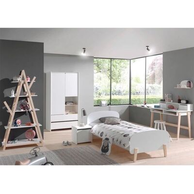 Ensemble de Mobilier de Chambre Scandinave Blanc KIDDY - Publicité Ensemble de Mobilier de Chambre Scandinave Blanc KIDDY - Publicité