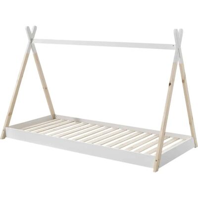 VIPACK Tipi Kinderbed - Bruin/Wit/Natuurlijk - 70x140cm VIPACK Tipi Kinderbed - Bruin/Wit/Natuurlijk - 70x140cm