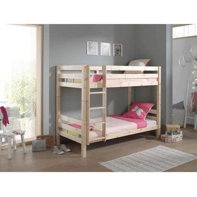 VIPACK Pino Etagenbett - Natur, 90x200cm, 161cm hoch - Kindersicher VIPACK Pino Etagenbett - Natur, 90x200cm, 161cm hoch - Kindersicher