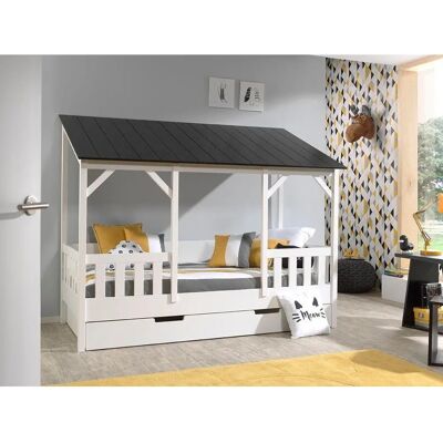 Vipack Kinderbett mit Stauraum - Hausbett Serie Vipack Kinderbett mit Stauraum - Hausbett Serie