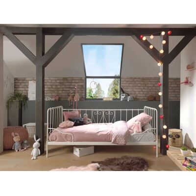 Vipack Alice Jugendbett - Weiß Metallbett, 90x200 cm - Kinderbett Vipack Alice Jugendbett - Weiß Metallbett, 90x200 cm - Kinderbett
