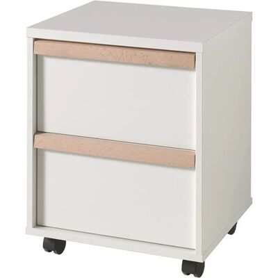 Conteneur roulant VIPACK London Blanc - Rangement Bureau - Publicité Conteneur roulant VIPACK London Blanc - Rangement Bureau - Publicité