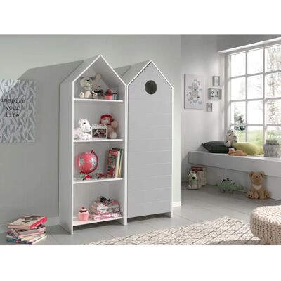 Vipack Casami Kinderzimmer-Set - Grau/Weiß - Kinderzimmermöbel Vipack Casami Kinderzimmer-Set - Grau/Weiß - Kinderzimmermöbel