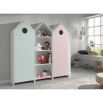 Vipack Casami Kinderzimmer-Set - Weiß Pink Mint - Kinderzimmermöbel Vipack Casami Kinderzimmer-Set - Weiß Pink Mint - Kinderzimmermöbel