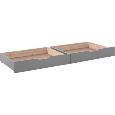 Tiroirs de lit Vipack Pino - Blanc - Compatible avec lit 90x200 cm - Publicité Tiroirs de lit Vipack Pino - Blanc - Compatible avec lit 90x200 cm - Publicité