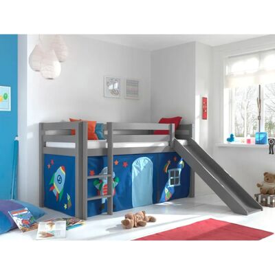 VIPACK Pino Hochbett - Kinder Massivholzbett mit Rutsche VIPACK Pino Hochbett - Kinder Massivholzbett mit Rutsche