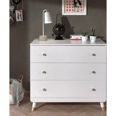 Vipack Billy Wit Dressoir - 3 Laden Vipack Billy Wit Dressoir - 3 Laden
