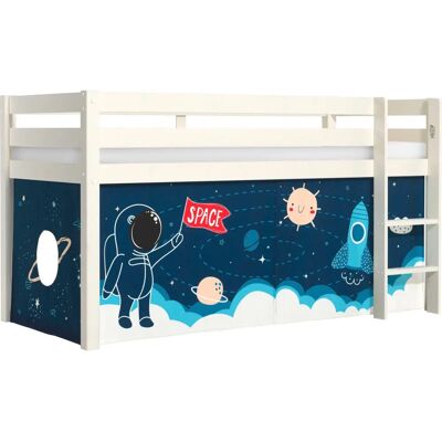 Letto bambini Vipack Pino - Barriere di sicurezza, 90x200cm, Bianco Letto bambini Vipack Pino - Barriere di sicurezza, 90x200cm, Bianco