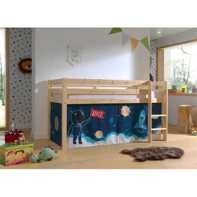 Vipack Pino Kinderbett mit Space Shuttle Textil - Kinderbett Vipack Pino Kinderbett mit Space Shuttle Textil - Kinderbett