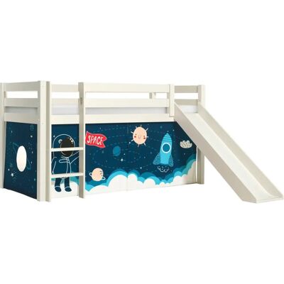 Vipack Pino Baby Hochbett mit Space Shuttle Textilset - Kinderbett Vipack Pino Baby Hochbett mit Space Shuttle Textilset - Kinderbett