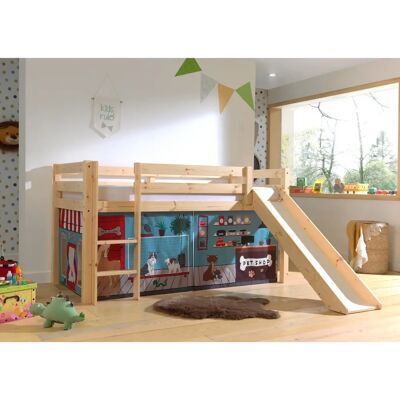 VIPACK Vipack Pino Baby Hochbett - Natur, mit Textilset, 90x200cm VIPACK Vipack Pino Baby Hochbett - Natur, mit Textilset, 90x200cm