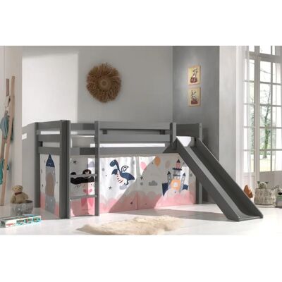 Vipack Pino Lettino Basso per Bambini Grigio - Mobili Cameretta Vipack Pino Lettino Basso per Bambini Grigio - Mobili Cameretta