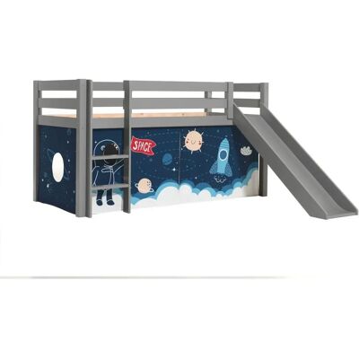 Vipack Pino Kinderbett mit Rutsche & Textilset - Kinderbett Vipack Pino Kinderbett mit Rutsche & Textilset - Kinderbett