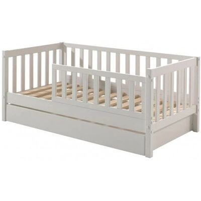 VIPACK Junior Kinderbed - Wit, 70x140cm, met Lade & Beveiliging VIPACK Junior Kinderbed - Wit, 70x140cm, met Lade & Beveiliging