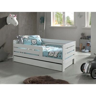 VIPACK Junior Kinderbed met Opberglade - Wit VIPACK Junior Kinderbed met Opberglade - Wit