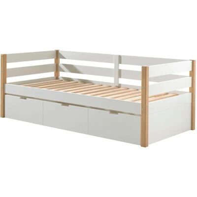 VIPACK 90x200cm Weiß Kinderbett mit Schublade - Kojenbett VIPACK 90x200cm Weiß Kinderbett mit Schublade - Kojenbett