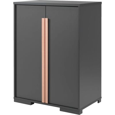 Vipack London Kleiderschrank - 2 Türen, 2 Einlegeböden, kindersicher Vipack London Kleiderschrank - 2 Türen, 2 Einlegeböden, kindersicher