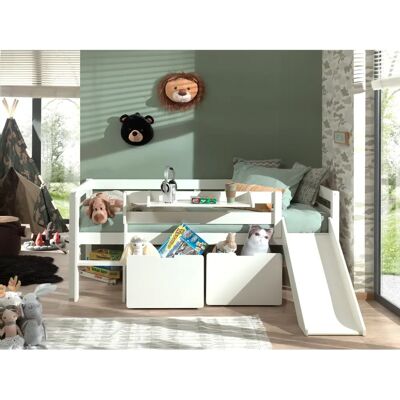 Vipack Pino Niedriges Spielbett mit Rutsche & Stauraum Vipack Pino Niedriges Spielbett mit Rutsche & Stauraum