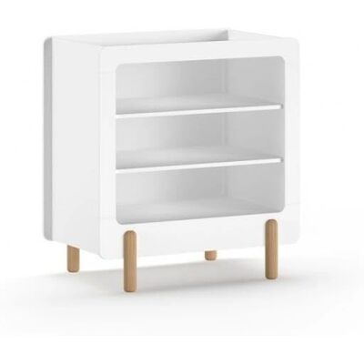 VIPACK Weiße Kommode mit 3 Fächern - Sideboard VIPACK Weiße Kommode mit 3 Fächern - Sideboard