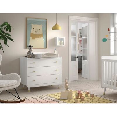VIPACK Babymöbel-Set - Wit, 100x103x57cm - Baby Slaapkamer VIPACK Babymöbel-Set - Wit, 100x103x57cm - Baby Slaapkamer