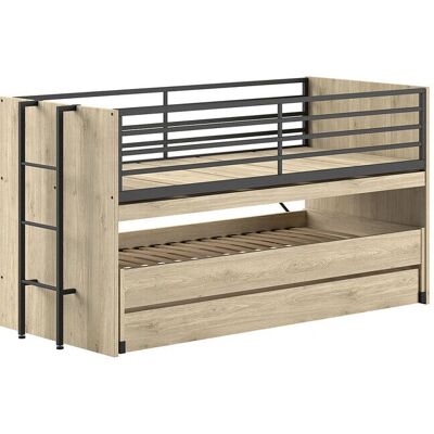 Home Affäre Etagenbett - 90x200cm, Braun - Platzsparend & Sicher Home Affäre Etagenbett - 90x200cm, Braun - Platzsparend & Sicher