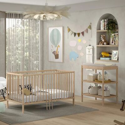 VIPACK Dino Baby- und Kinderzimmer-Set - Umbaubares Baby-zu-Juniorbett VIPACK Dino Baby- und Kinderzimmer-Set - Umbaubares Baby-zu-Juniorbett