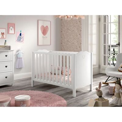 VIPACK Amori Babybed - Verstelbaar, Stabiel, Wit VIPACK Amori Babybed - Verstelbaar, Stabiel, Wit