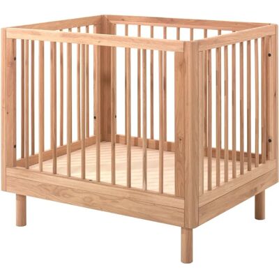 VIPACK Babybett Eiche natur geölt - Kinderbett mit runden Kanten VIPACK Babybett Eiche natur geölt - Kinderbett mit runden Kanten