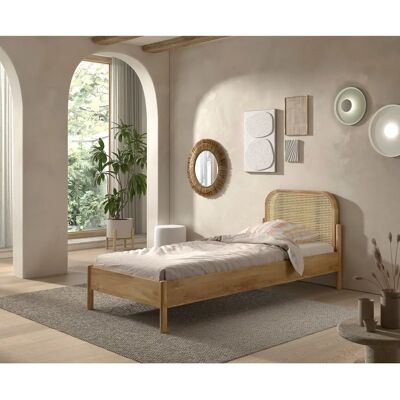 VIPACK Bettgestell 90x200 Eiche natur - Bed frame VIPACK Bettgestell 90x200 Eiche natur - Bed frame