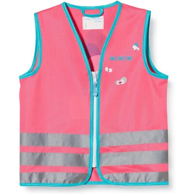 Gilet de Sécurité Cyclisme Rose Crazy Monster Wowow - Publicité Gilet de Sécurité Cyclisme Rose Crazy Monster Wowow - Publicité