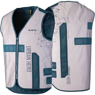Gilet Urban Hero Wowow - Réfléchissant - Publicité Gilet Urban Hero Wowow - Réfléchissant - Publicité
